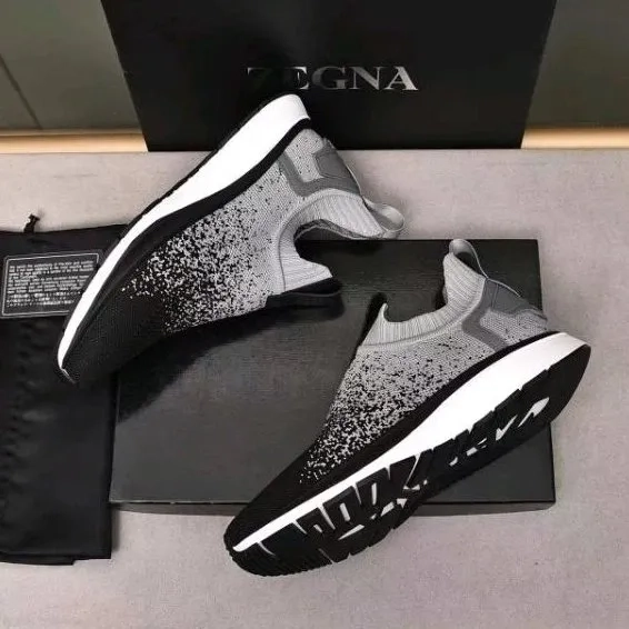 Sepatu slip on pria ermenegildo zegna