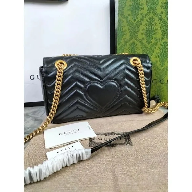 TAS SELEMPANG WANITA BLACK GUCCI 8099