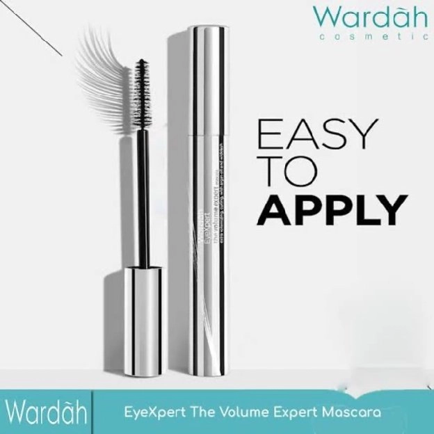 WARDAH THE VOLUME EXPERT MASCARA EYEXPERT WATERPROOF MASKARA BULU MATA TEBAL ANTI AIR BLACK 7 GRAM