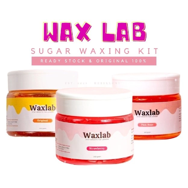 Waxlab Strawberry / Pink Rose / Original Sugar Waxing Kit New Formula BPOM & ORIGINAL 100%