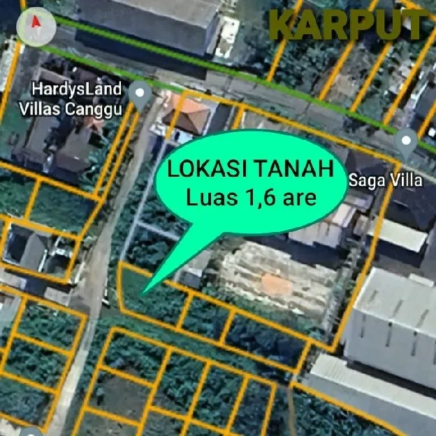 Dijual 1,6 are, Jl. Gadamayu Pemaron Munggu Mengwi