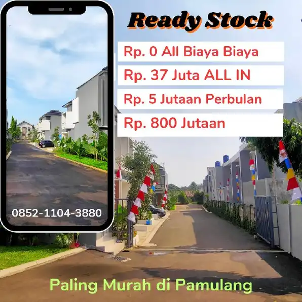 Termurah di pamulang rumah lebar 7 meter