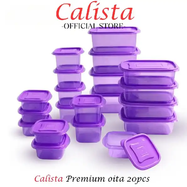 [ CALISTA ] FOOD CONTAINER TOPLES PLASTIK CALISTA OITA SET ISI 20PCS TEMPAT PENYIMPANAN MAKANAN DI K