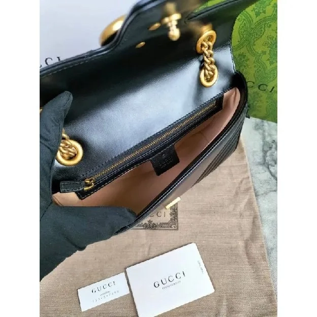 TAS SELEMPANG WANITA BLACK GUCCI 8099