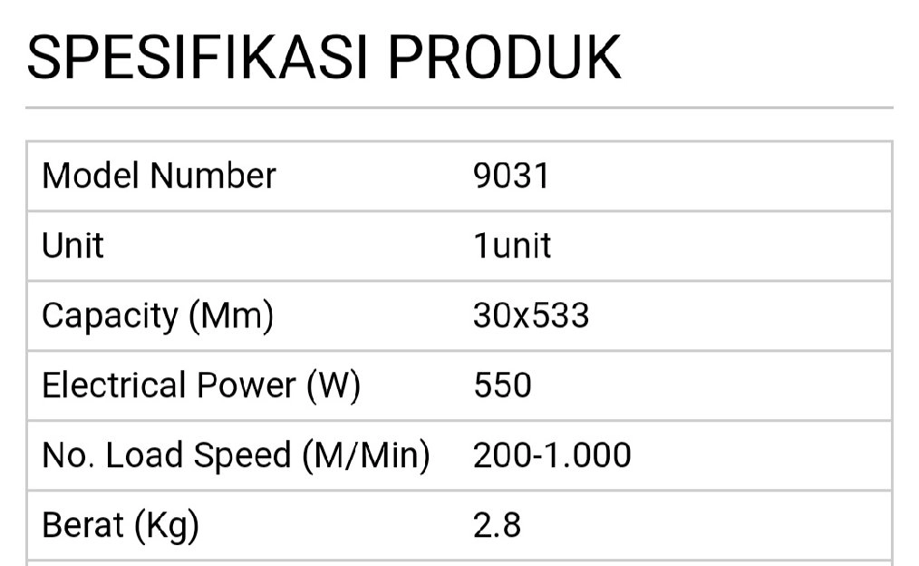 Mesin amplas makita 9031/ belt sander/ 30mm 550watt