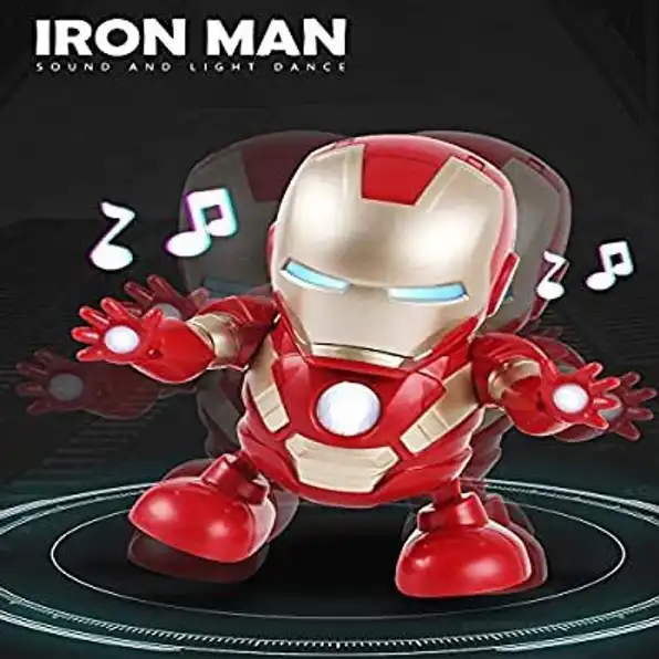 Mainan Anak Dancing Robot Dance SuperHero Ironman TikTok SNI