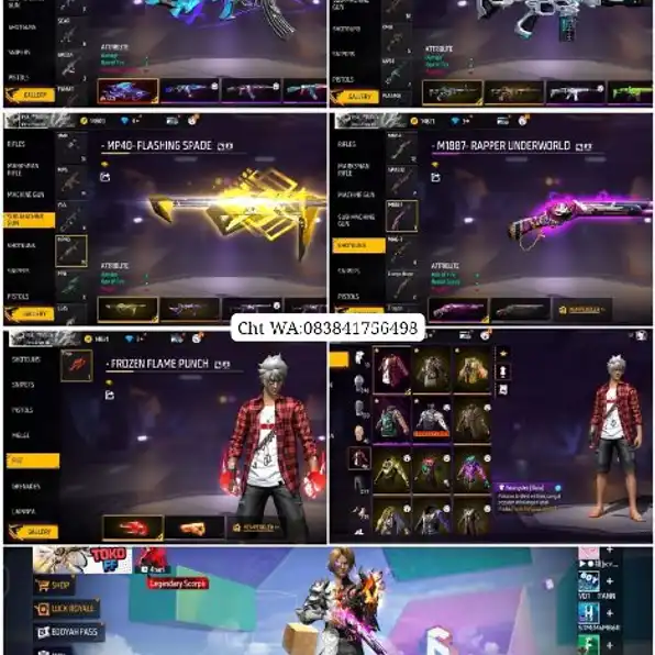 jual akun free fire aman