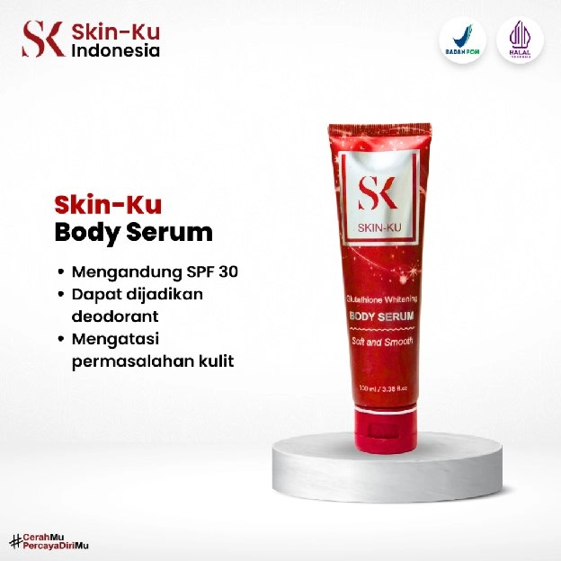 SKINKU BODY SERUM PUTIH/HILANGKAN BEKAS LUKA/DEODORANT (BPOM) 100ml