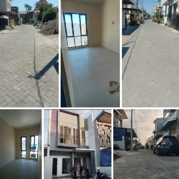 Di jual rumah baru Gress modern, kali kepiting Surabaya (4 unit )