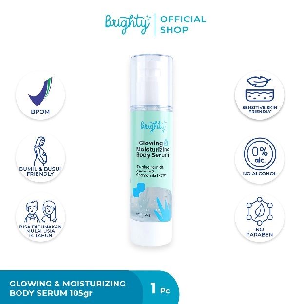 Brighty Glowing & Moisturizing Body Serum Terbaik