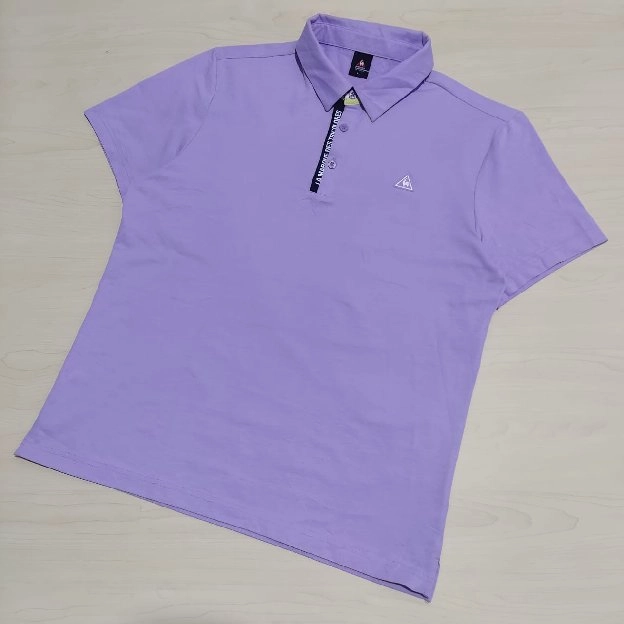 Le qoc sportif kaos polo shirt lilac colour original second