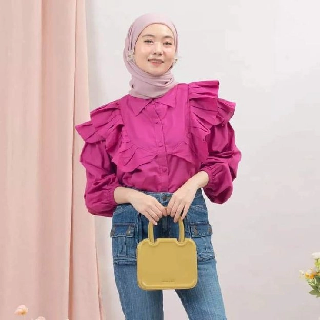 Lika Blouse Bahan Katun Poly 