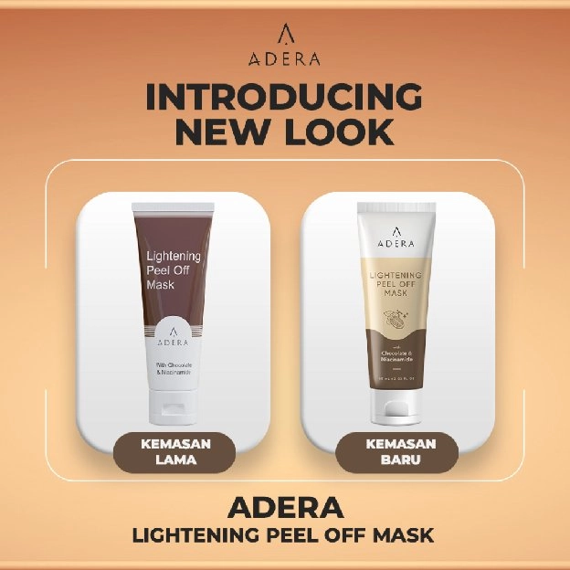 ADERA LIGHTENING PEEL OFF MASK / MASKER ADERA FLEK HITAM ORI / ADERA MASKER WAJAH ANTI FLEK