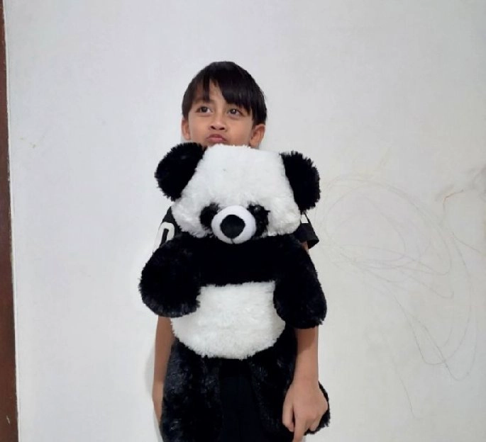 Tas Boneka Panda Ransel Lucu Bahan Bulu Halus Tas Panda Imut Gemoy