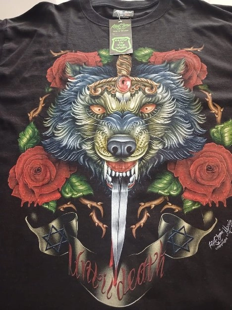 Kaos Rock Chang Wolf & Roses