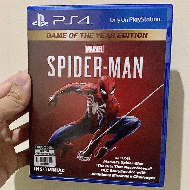 BD kaset PS4 Marvel spider-man game of the year GOTY