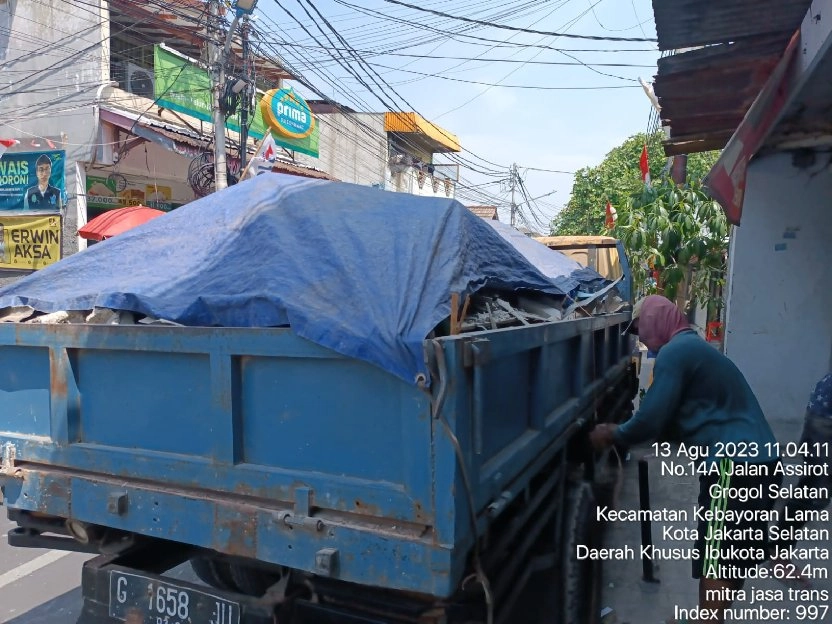 jasa angkut puing sampah tanah proyek