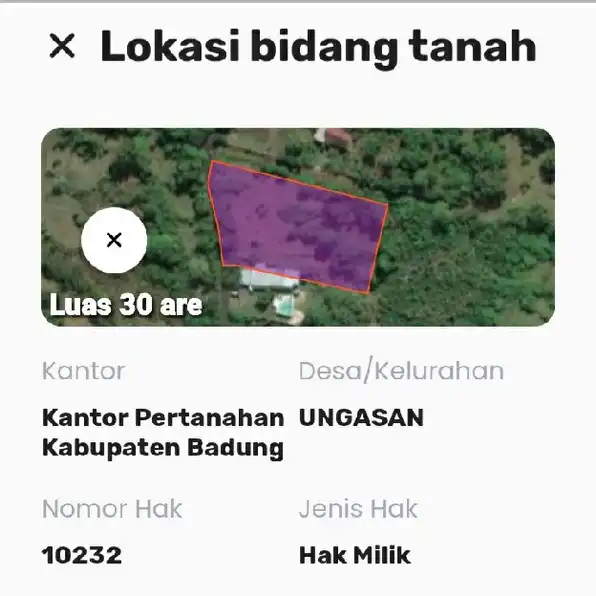 Dijual 30 are, UNBLOCK OCEAN VIEW Pantai Melasti Karmakandara Ungasan Kuta Utara