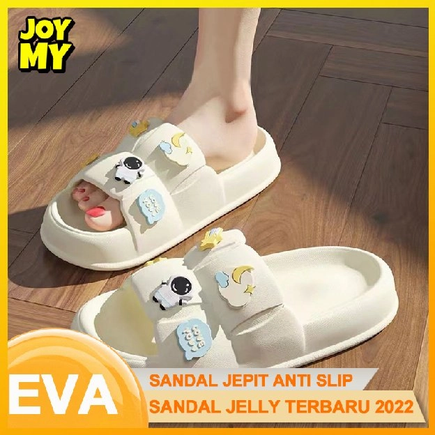 Sandal Wanita Terbaru Jelly Karet Sendal wanita kekinian import korea Sandal Slop Flat Rumahan Empuk