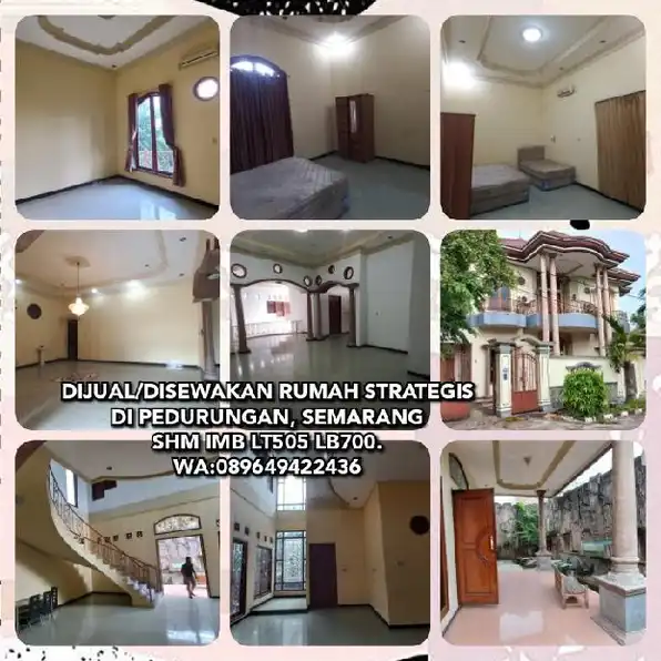 DIJUAL/DISEWAKAN RUMAH STRATEGIS DI PEDURUNGAN, SEMARANGSHM IMB LT505 LB700.WA:089649422436