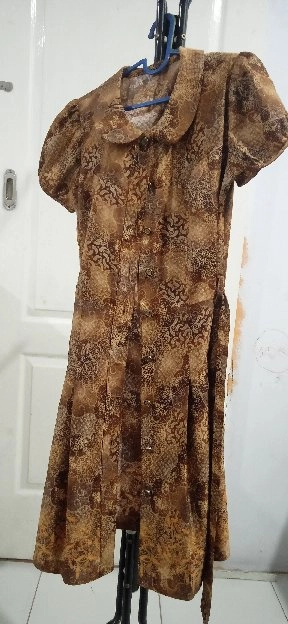 dress Batik brown