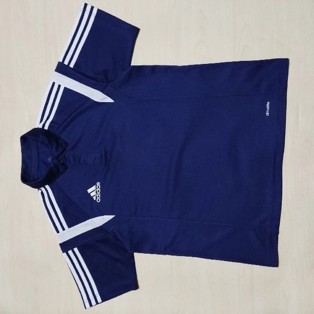 Kaos polo shirt Adidas CON14 CL colour navy original second