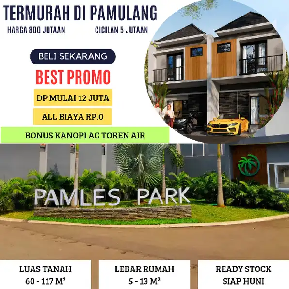 Paling murah 2 lantai di pamulang harga 800 jutaan