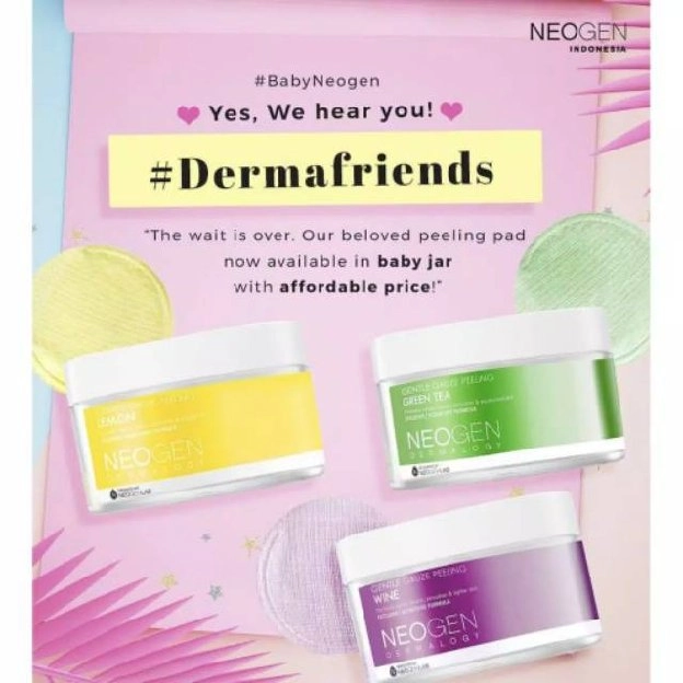 [BPOM] Neogen Dermalogy Bio Peel Gauze Peeling Wine / Lemon / Green Tea FULL 30 Pads / BABY 18 Pads