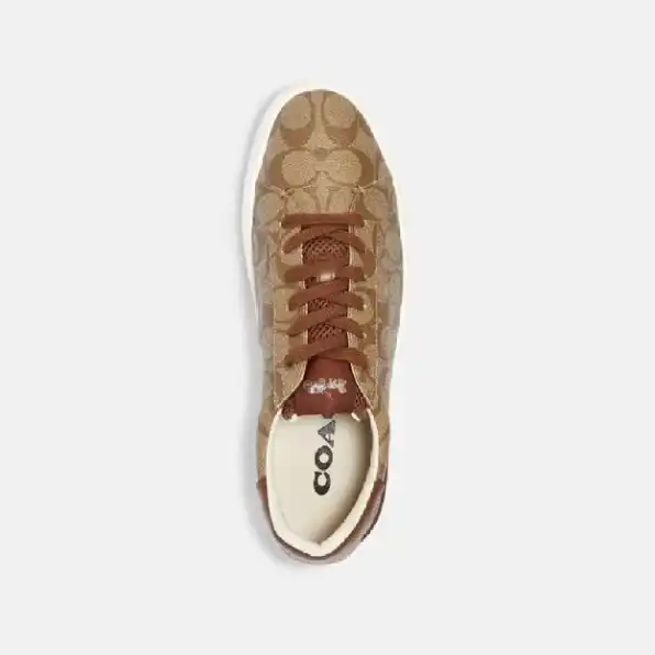 sepatu coach Sneakers Brown Signature (SCH 04)