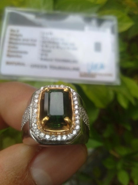 NATURAL GREEN TOURMALINE asli 