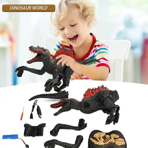 Remote Control Dinosaurus RC Raptor Dinosaurus Mainan Jurassic World Mainan Remote Control Dinosauru