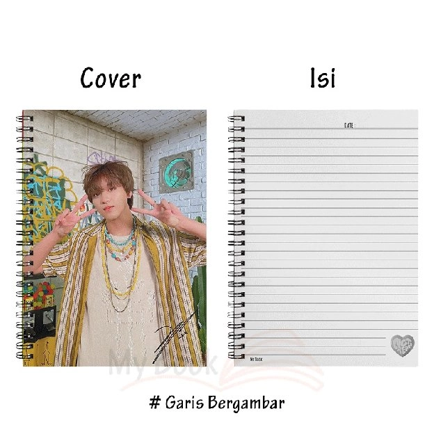 Buku Tulis Binder Notebook A5 Note Notes Book Spiral Diary Diari Jurnal Journal Kpop NCT Dream 41