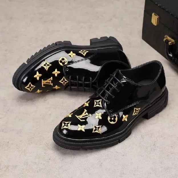 Sepatu pantofel formal pria lv louis vuitton