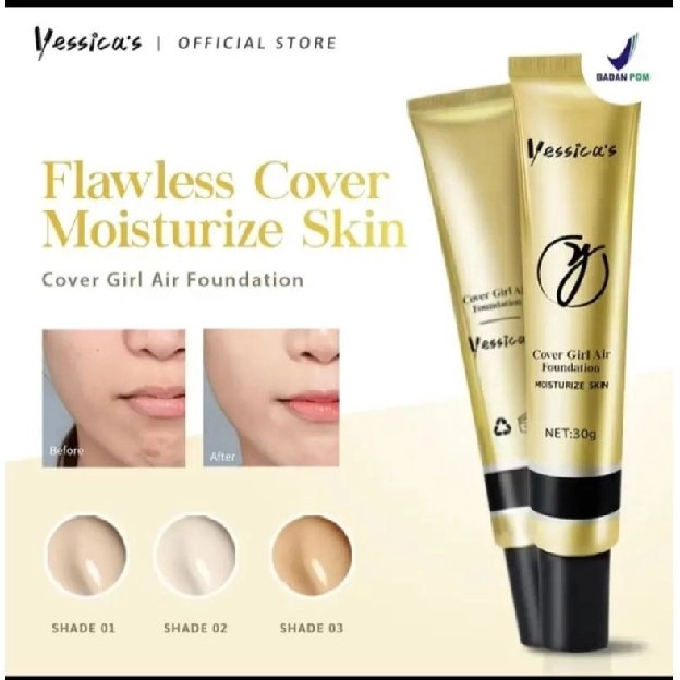 Yessica's waterproof foundation Moisturizer skin