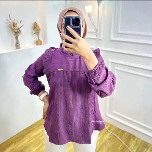 Blouse Atasan Korean Style Pakaian Wanita