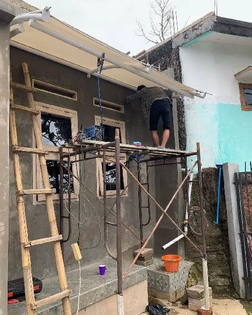 pemasangan Canopy kain membrane terbaik bergaransi 