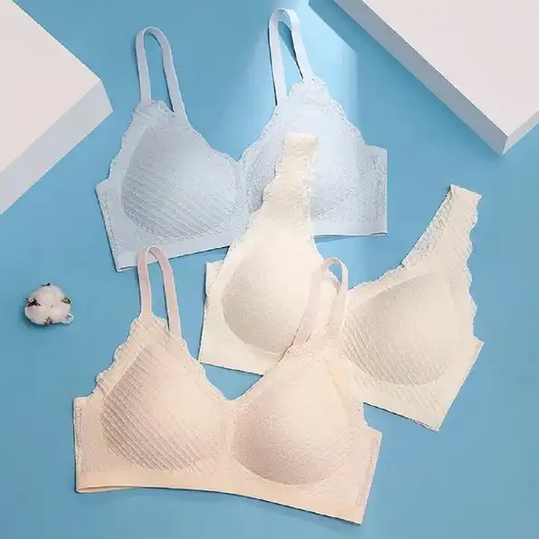 Breathable seamless bra 