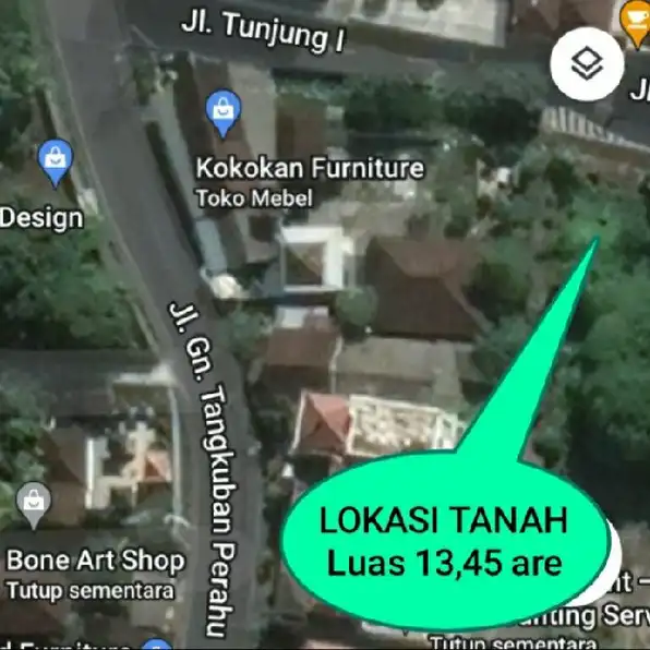 Dijual 13,45 are, Jl. Tunjung Persada Bali Kiddy Teuku Umar Barat