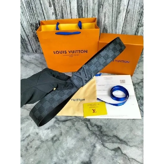 IKAT PINGGANG SABUK BELT PRIA LOUIS VUITTON LV LV9001 GRAPHITE