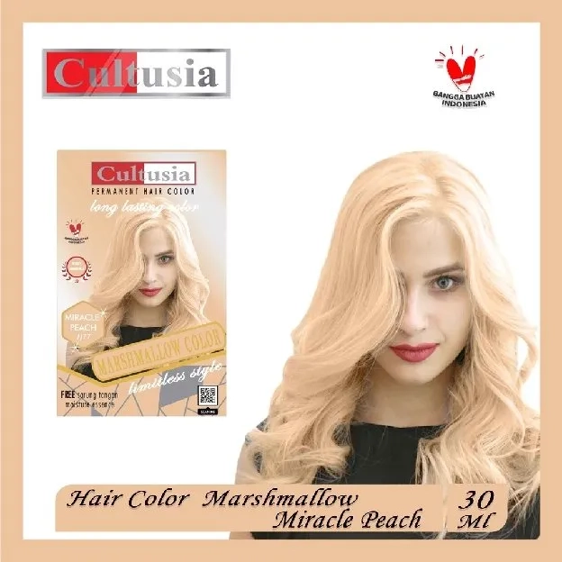 Cultusia Marshmallow Hair Color Series | Semir Rambut Marshmallow Free Sarung Tangan