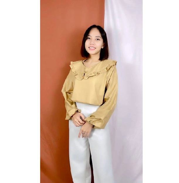 Baju Blouse Dewia Premium Crincle