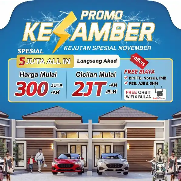 Grand Artha Mulya 5Juta All In Sampai Akad Free Indihome 