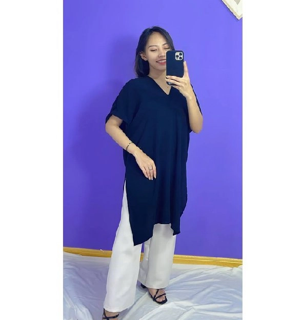 Tunik Long Square Baju Wanita