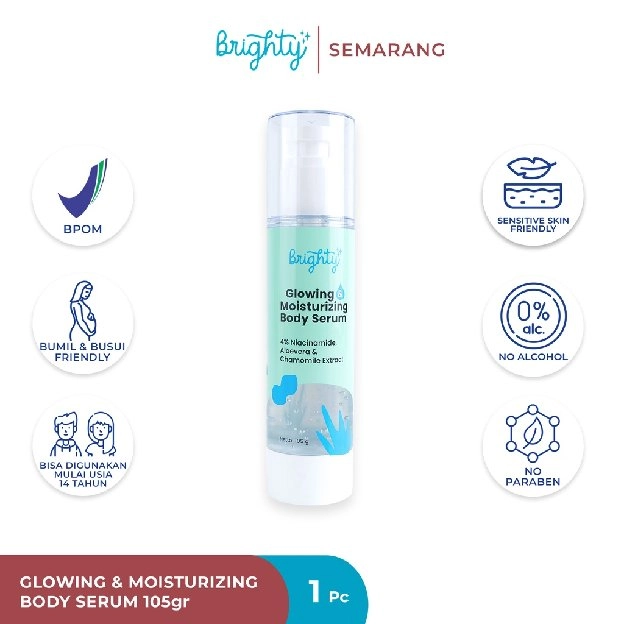 Brighty Glowing & Moisturizing Body Serum Terbaik