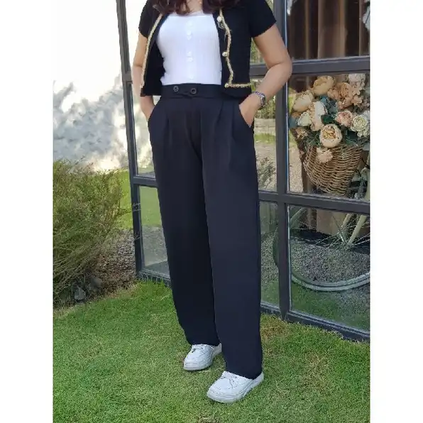 Highwaist Loose Pants Korean Style