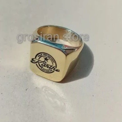 cincin titanium bisa custom logo ukir nama gambar tulisan foto gerafir laser