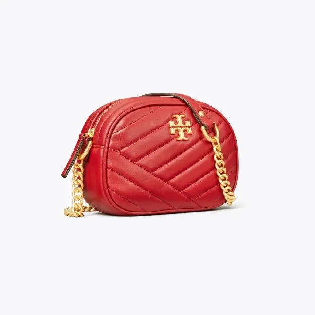 Tory Burch Kira Chevron Small Camera Bag - Red (TB 317)