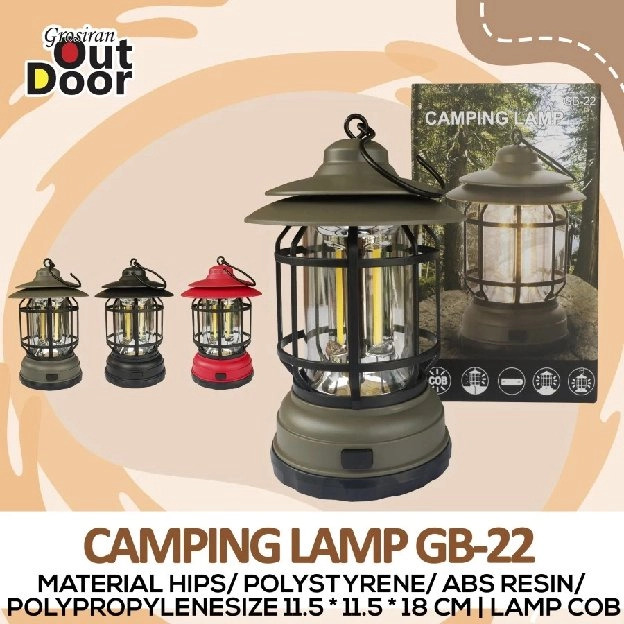 Lampu gantung, lampu lentera camping tenda emergency