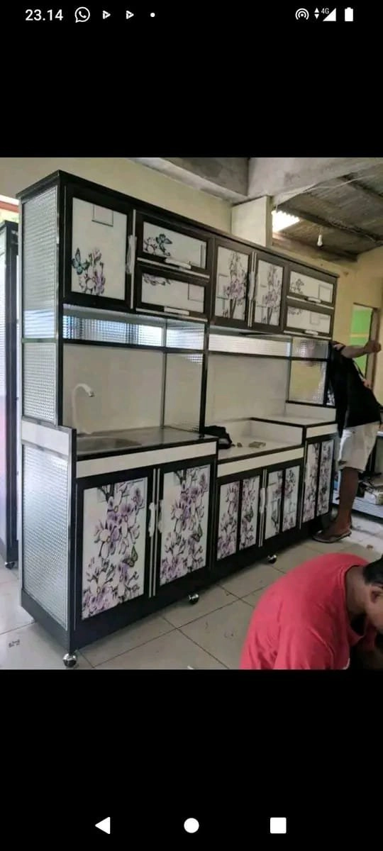 lemari dapur jumbo aluminium 