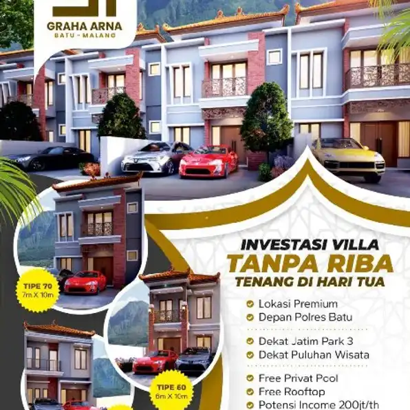 Project Terbaru PT OSI ( Oma Syariah Indonesia) GRAHA ARHA Batu Malang Villa Konsep Premium 